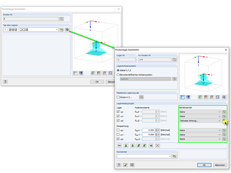 Erweiterte Möglichkeiten zur Lagerdefinition
