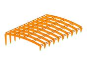 Überdachung der Freiluft-Eisbahn, Pasta Island, Jelgava, Lettland