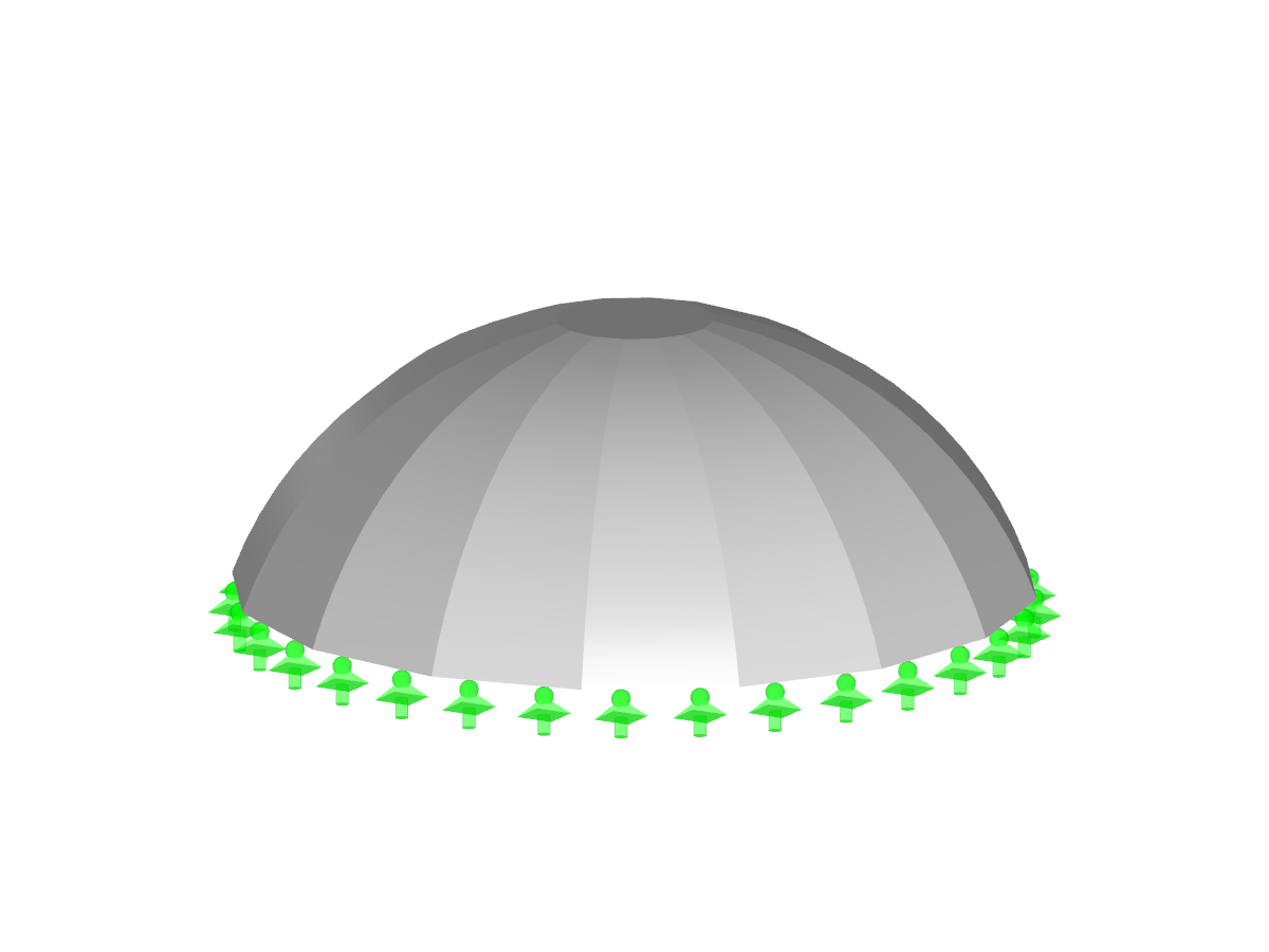 Betonschale hergestellt im „Pneumatischen Keilverfahren“ in Wien, Österreich