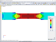 Vergleichsspannungen bei Materialmodell isotrop linear-elastisch