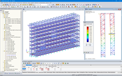 3D-Modell eines Regalsystems in RFEM (© NEDCON B.V.)
