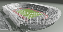 Modell des Stadions (© formTL)