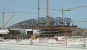 Kuppel des Louvre Abu Dhabi während der Bauphase (© Waagner-Biro)