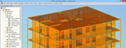 RFEM-Modell der Wohnanlage aus Holz in Brescia, Italien