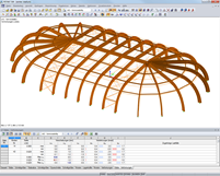 Darstellung der Verformung in RSTAB (© WIEHAG GmbH)