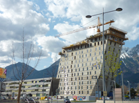 RFEM-Modell des Hotels Ramada Innsbruck Tivoli, Österreich