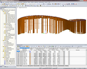 RSTAB-Model der Holz-Fassade (© pbb)
