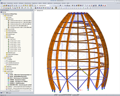 Gesamtstruktur des Baumturmes in RSTAB (© WIEHAG)