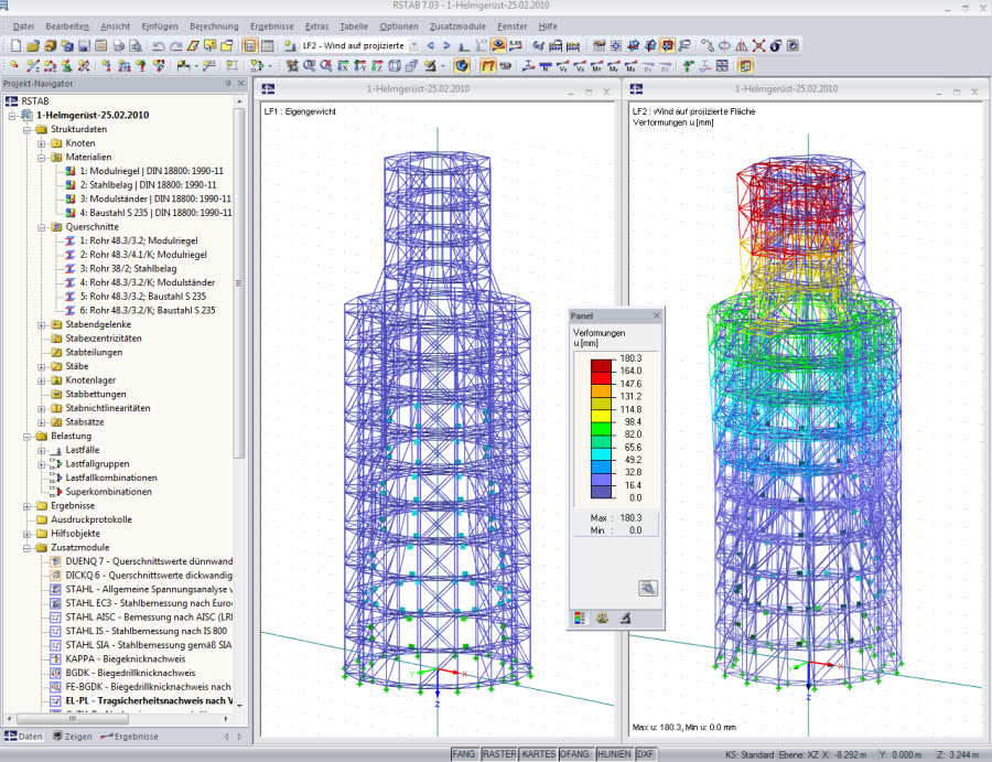 Berechnungsmodell in RSTAB (© Klimpel)