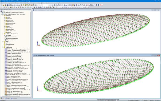 Ersatzmodelle für die Membranen in RSTAB (© zapf & co.)