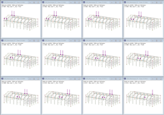 Verschiedene Kranlaststellungen in RFEM (© Albyr)