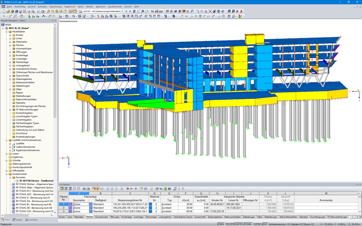 3D-Modell des Funke Media Office in RFEM (© FCP - Fritsch, Chiari & Partner ZT GmbH)