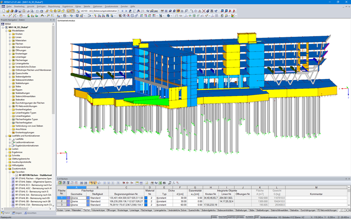 3D-Modell des Funke Media Office in RFEM (© FCP - Fritsch, Chiari & Partner ZT GmbH)