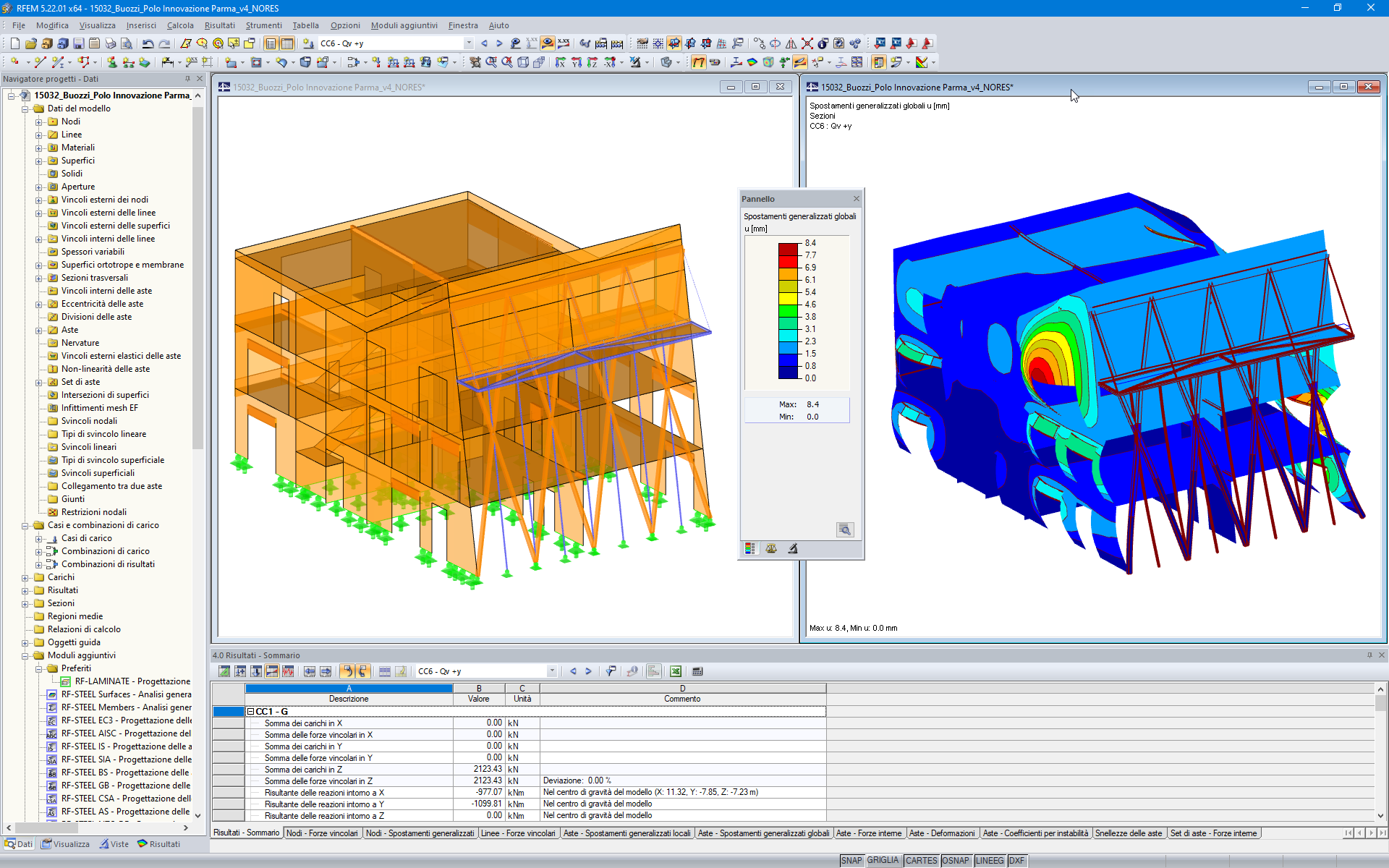 3D-Modell und verformte Struktur (© Studio Ergodomus)