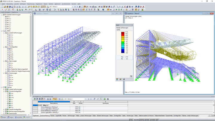 Verformung infolge Windlasten (© Studio Rota Nodari)