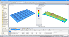 Modell der Überdachung des Tennisplatzes in RFEM (© ACS Production)