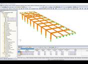 RFEM-Modell der Holzkonstruktion der Schule (© BET Moselle Bois)