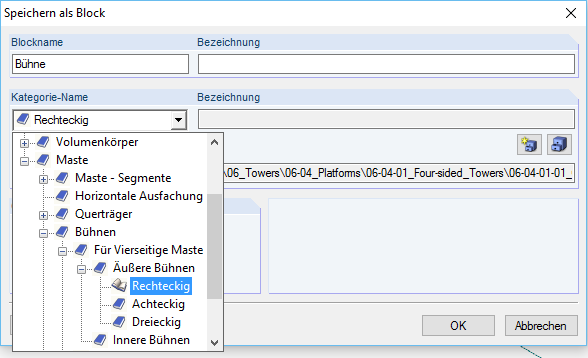 Speicherort für RF-/MAST Anbauten