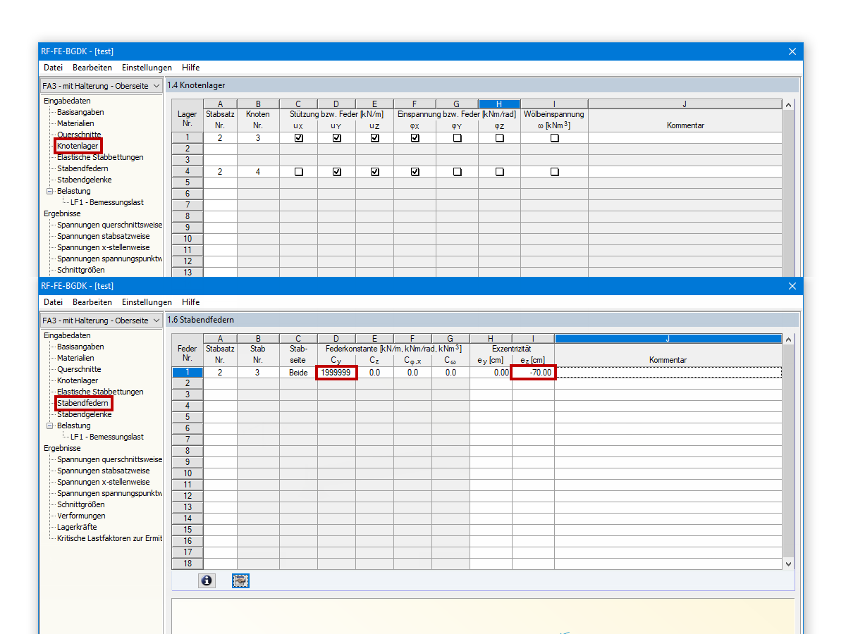 Definition der exzentrischen Abstützung