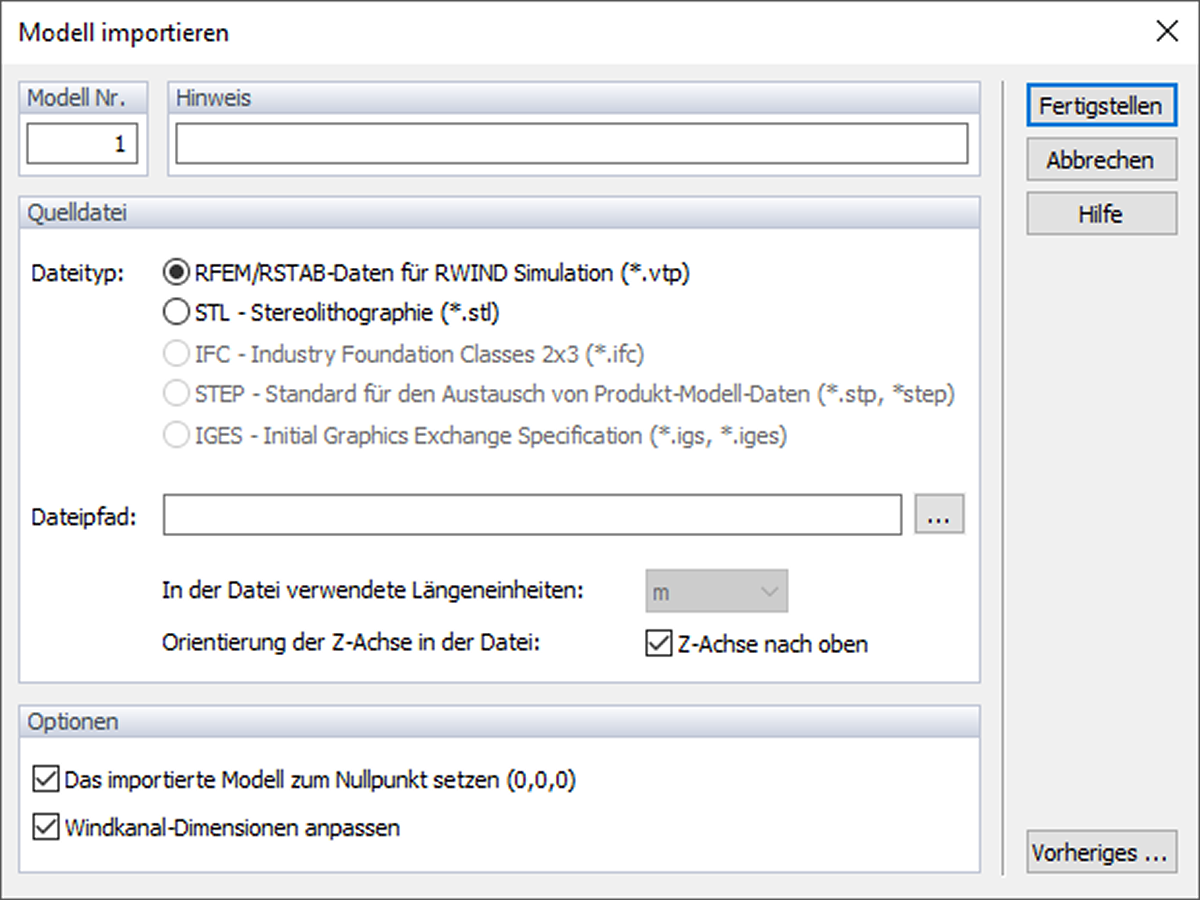 Manueller Modellimport