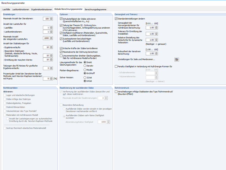 Berechnungsparameter