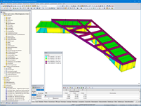 RFEM-Modell des Wassersportcenters (© Kmod Enginyeria en Fusta SL)