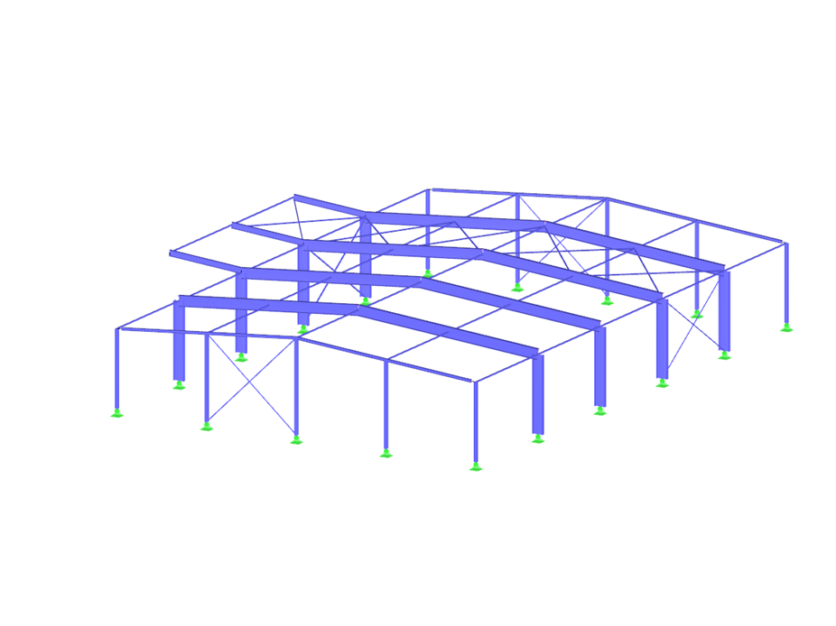 Stahlbauhalle mit kaltgeformten Stahlprofilen