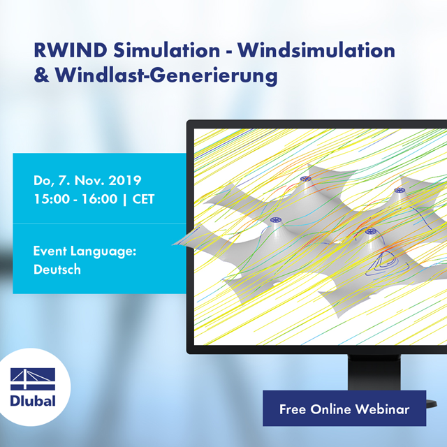 RWIND Simulation - Windsimulation und Windlast-Generierung