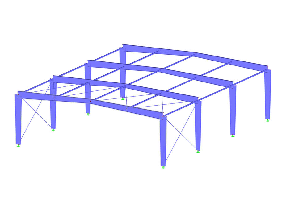 Tragkonstruktion mit gevouteten Rahmen