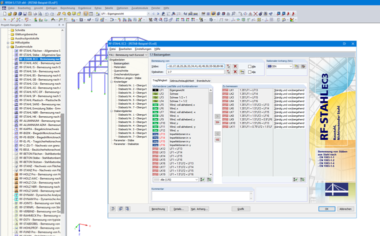 Oberfläche des Zusatzmoduls RF-STAHL EC3