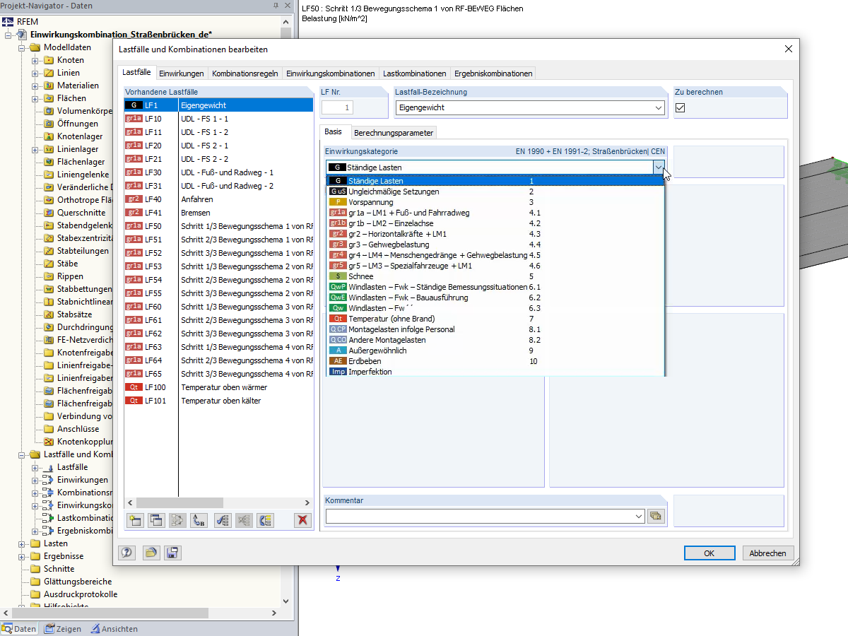 Auswahl der Einwirkungskategorie