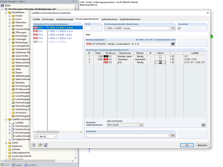 Einwirkungskombinationen
