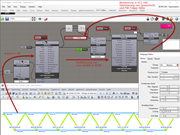 Optimierung der Querschnitte und der Höhe des Fachwerkträgers