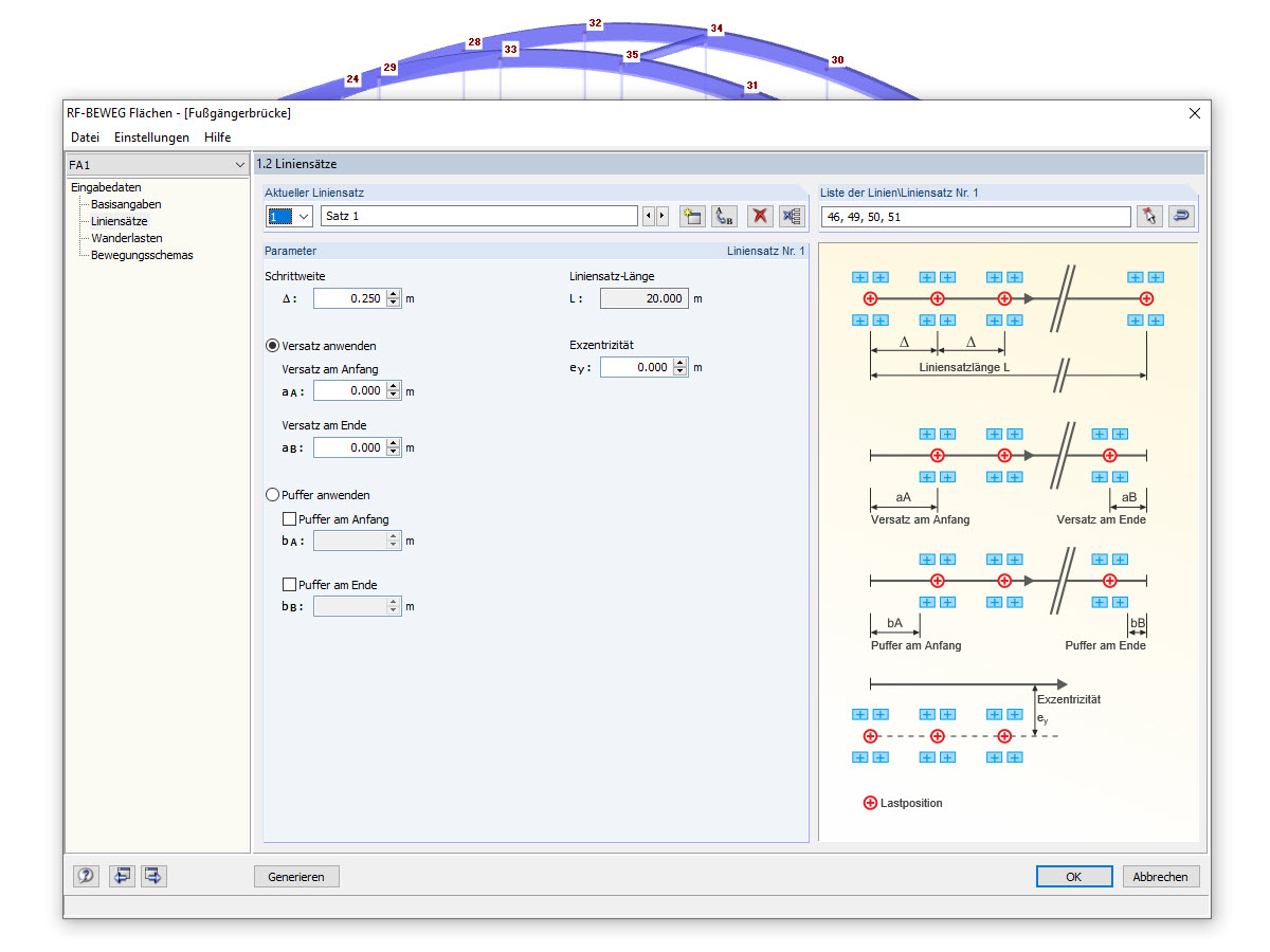 RF-BEWEG Flächen - 1.2 Liniensätze
