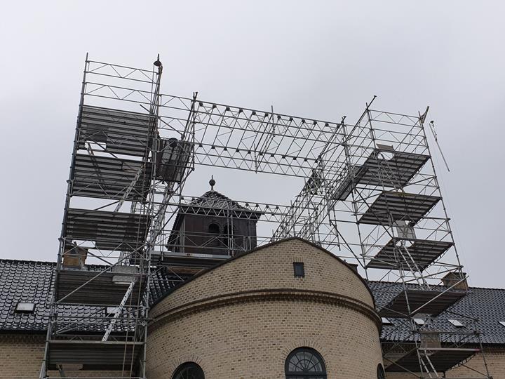 Gerüst für das Gefängnis Hobro Arrest, Dänemark (© PlusEight System AB)