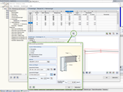Wölbbehinderung durch eine angeschlossene Stütze