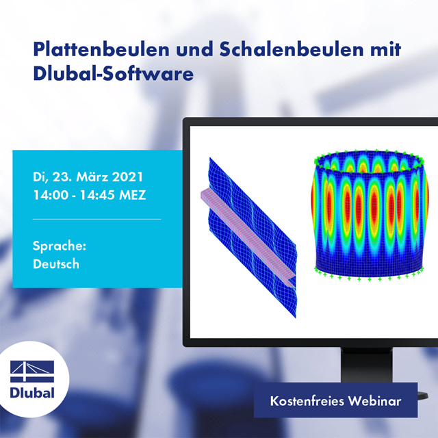 Plattenbeulen und Schalenbeulen mit Dlubal-Software
