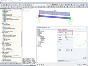 Darstellung der Lagermomente als Bogen