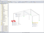 Kontextmenü für Lager und FE-Netzverdichtungen