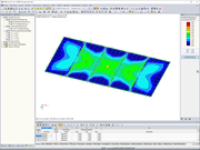 Verlauf der erforderlichen Bewehrung inkl. Anteil der Rippenschnittgrößen