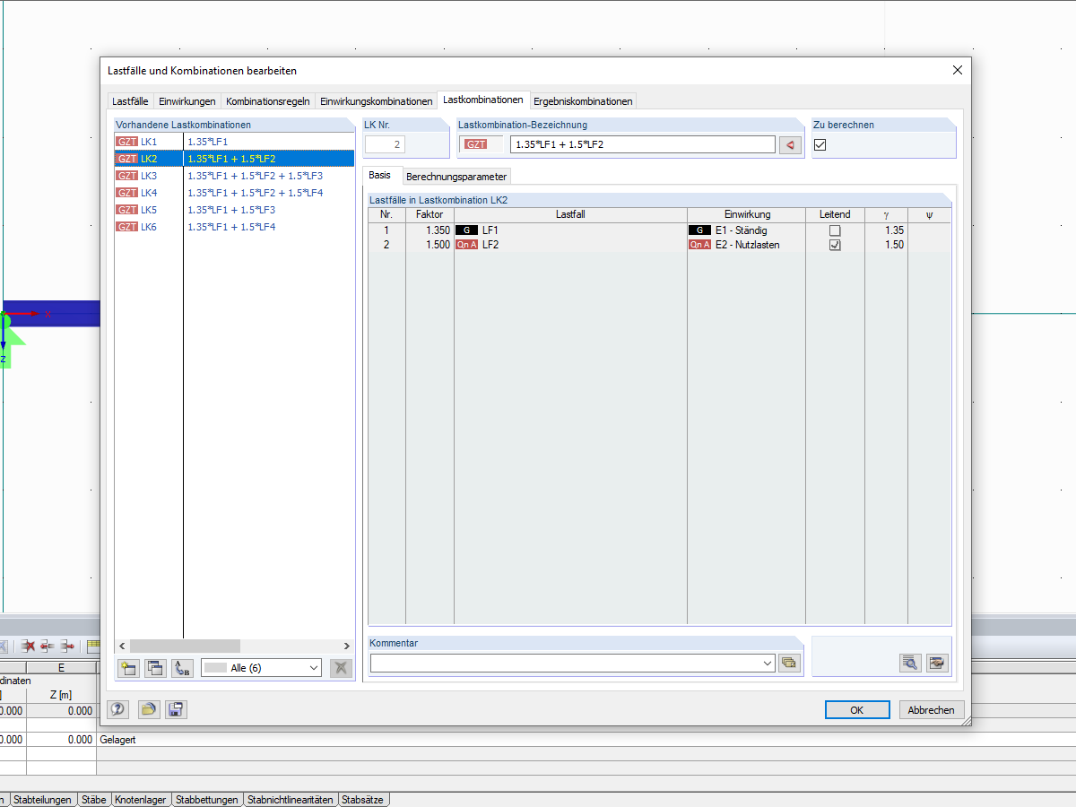 Mögliche Kombination aus unterschiedlicher Wirkung von 2 Gruppen
