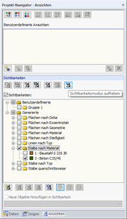 Sichtbarkeitsmodus aufheben