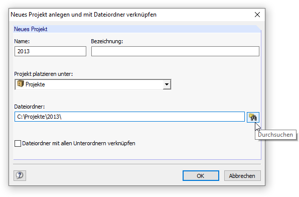 Dateiordner verknüpfen