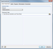 Arbeitsverzeichnis einstellen