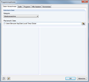 Arbeitsverzeichnis einstellen