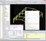 Schwerpunkt und Infos von selektierten Objekten