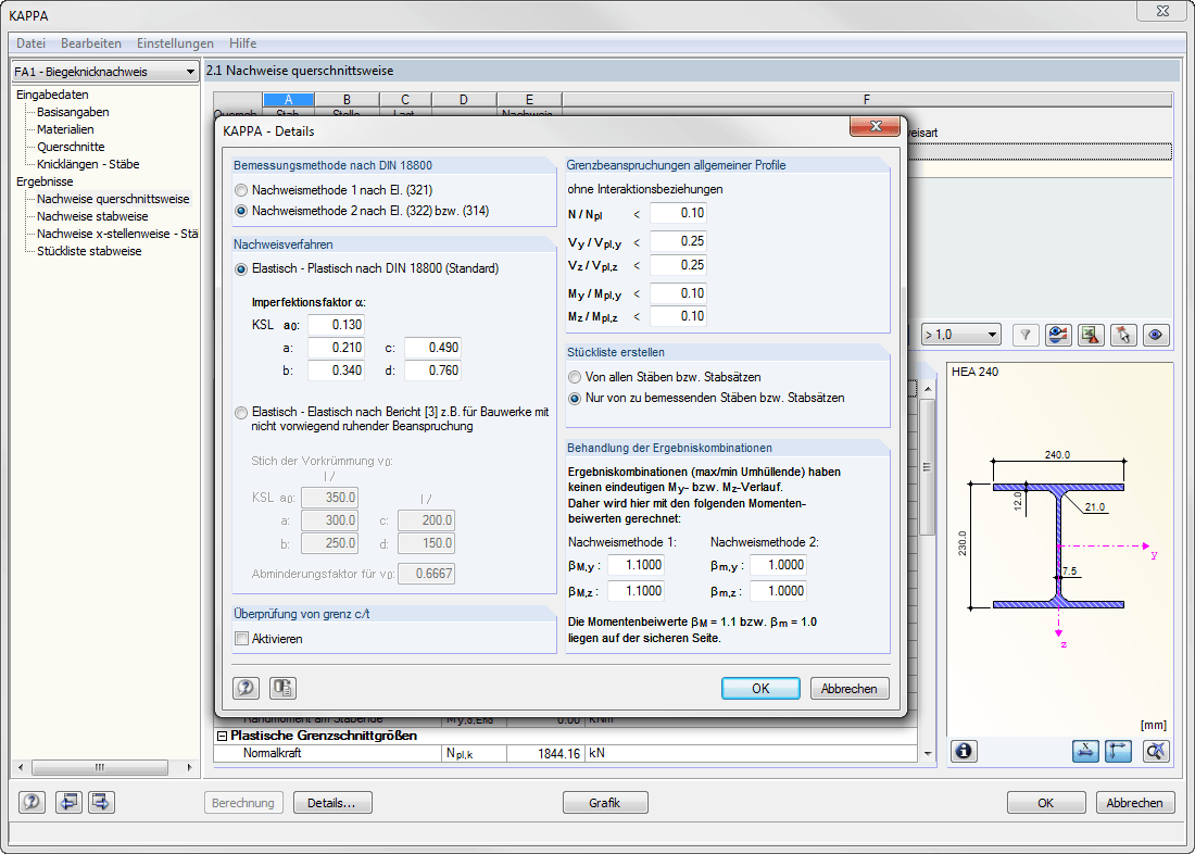 Nachweismethode auswählen