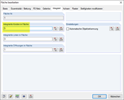 Integrierte Knoten in Fläche