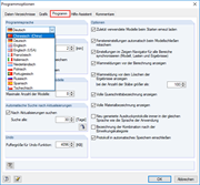 Sprache des Programms wählen