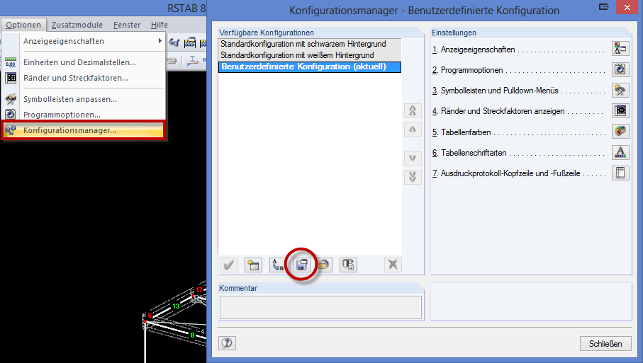 Benutzerdefinierte Konfiguration